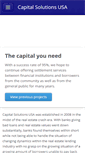 Mobile Screenshot of capitalsolutionsusa.com